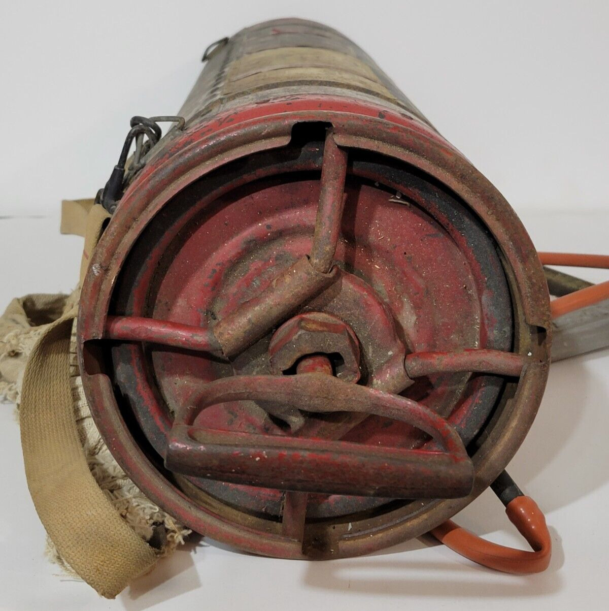 Hudson Perfection Copper Bug Sprayer Extinguisher VTG Hand Sprayer 26″ H No. 210