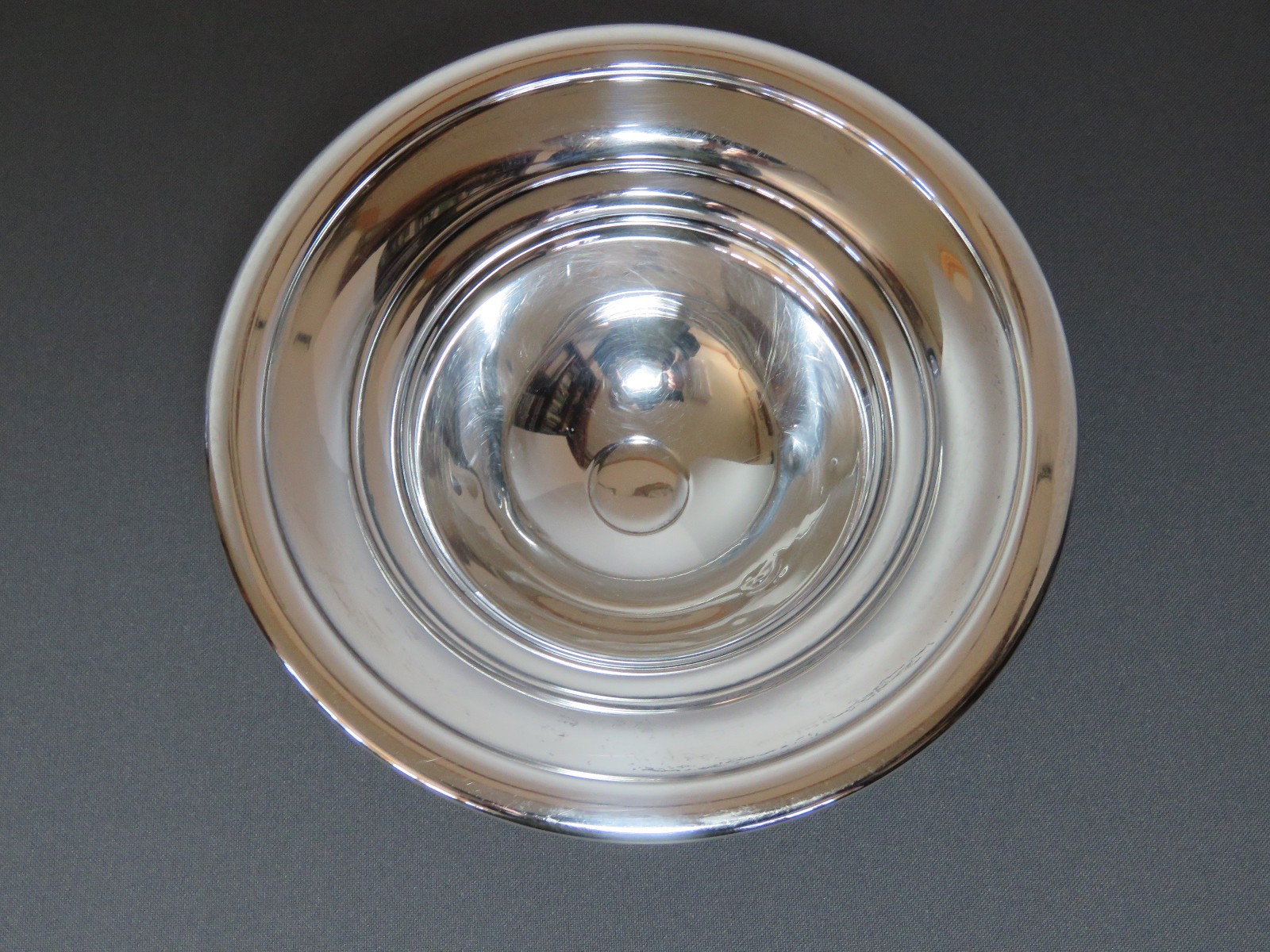 Antique La Pierre STERLING .925 Pattern 47 Plain 6 inch Round Compote Weighted