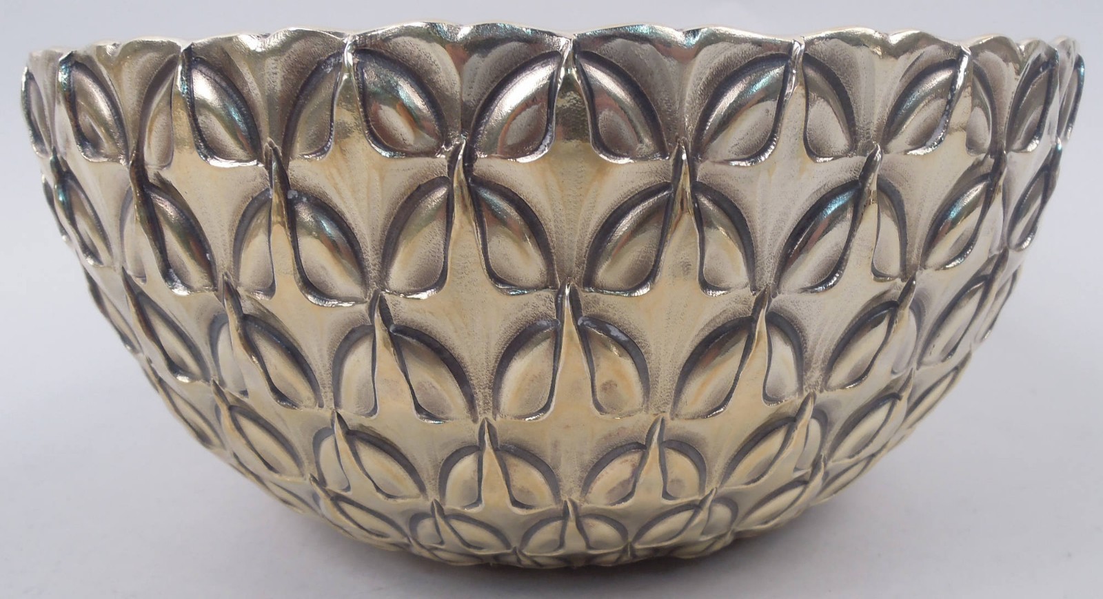 Tiffany Bowl Midcentury Modern Classical Portuguese Gilt Sterling Silver