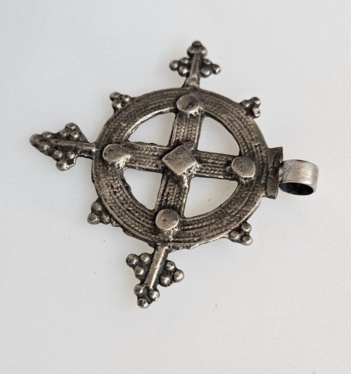 Antique Ethiopian Coptic Cross Christian pendant Orthodox cross