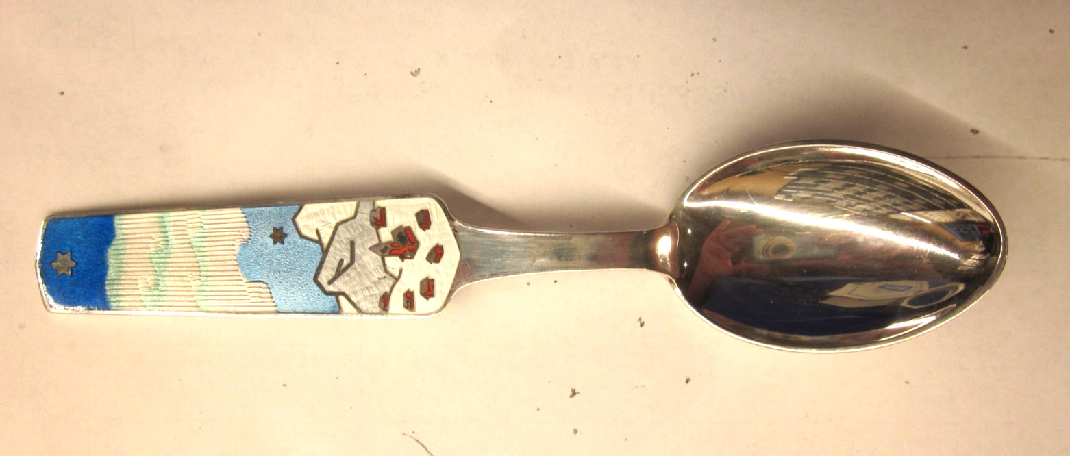 1963 DANISH DENMARK STERLING COLLECTIBLE STERLING SPOON by A. Michelsen
