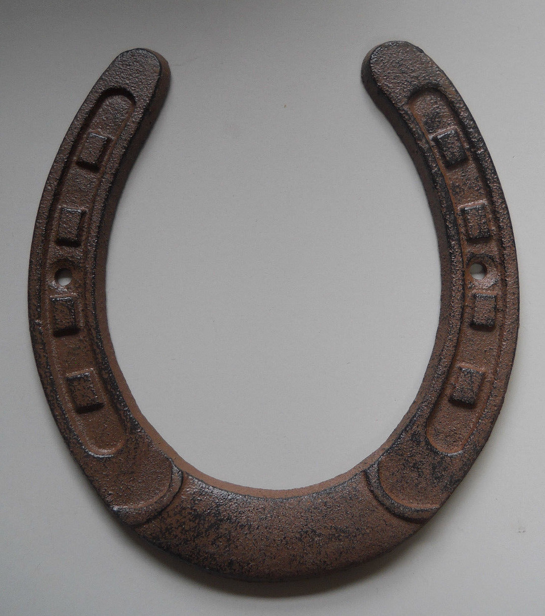 Cast Iron Lucky Horseshoe Rustic Ranch Western Home Decor 5 1/2 x 6.5 in TEXAS