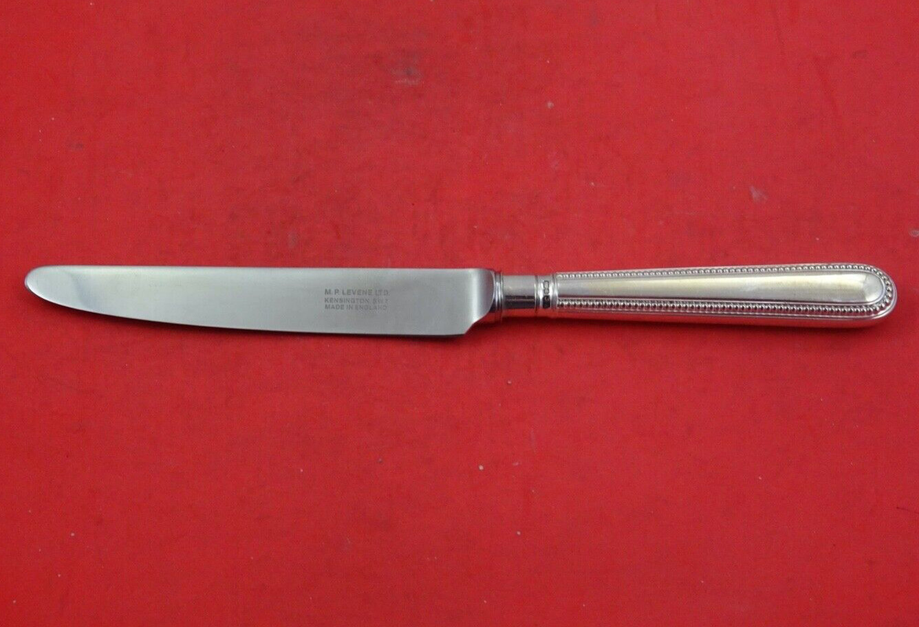 Bead Round by C J Vander Sterling Silver Luncheon Knife French 9″