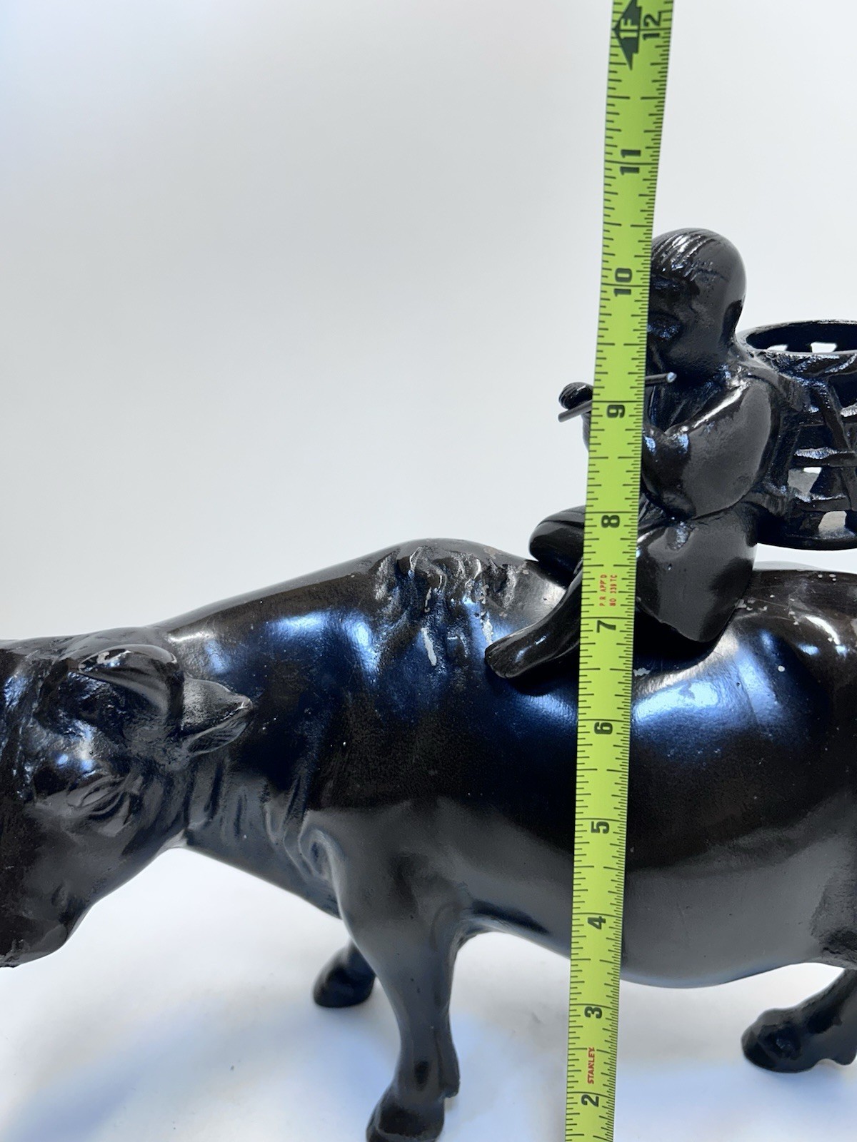 Vintage Copper Water Buffalo Sculpture Japanese Artisan Handcrafted Very Heavy
