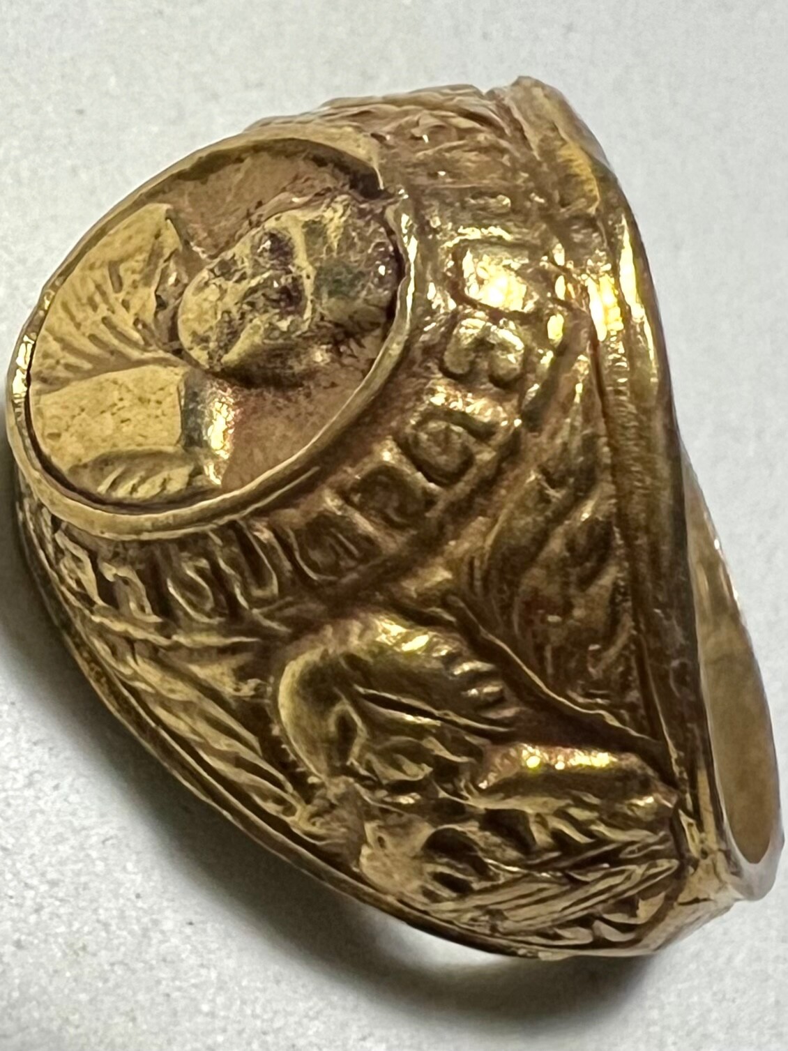 PHRA LP TUAD RING RARE OLD THAI BUDDHA AMULET PENDANT MAGIC ANCIENT IDOL#204