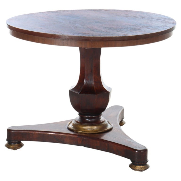 Antique Vintage Oak Dining Table, Handcrafted, Rustic Style, USA
