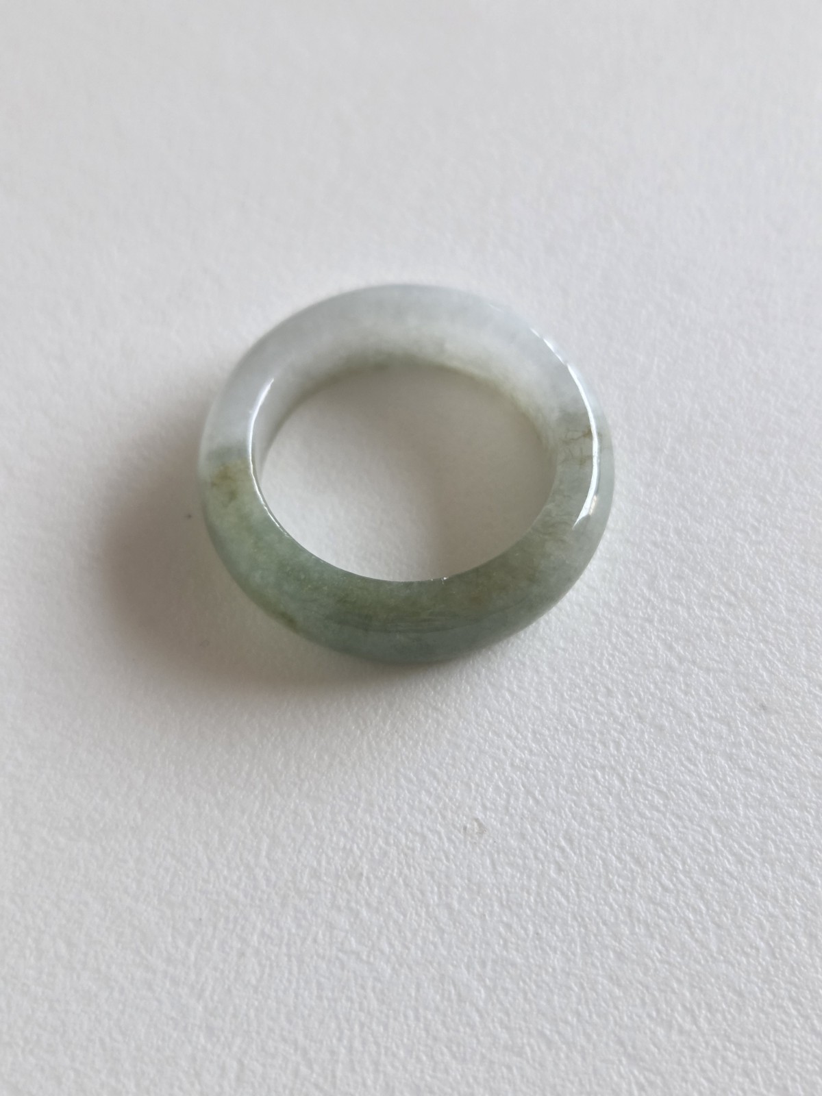Natural Burmese Jadeite Jade A-grade Ring Size 7.75-8