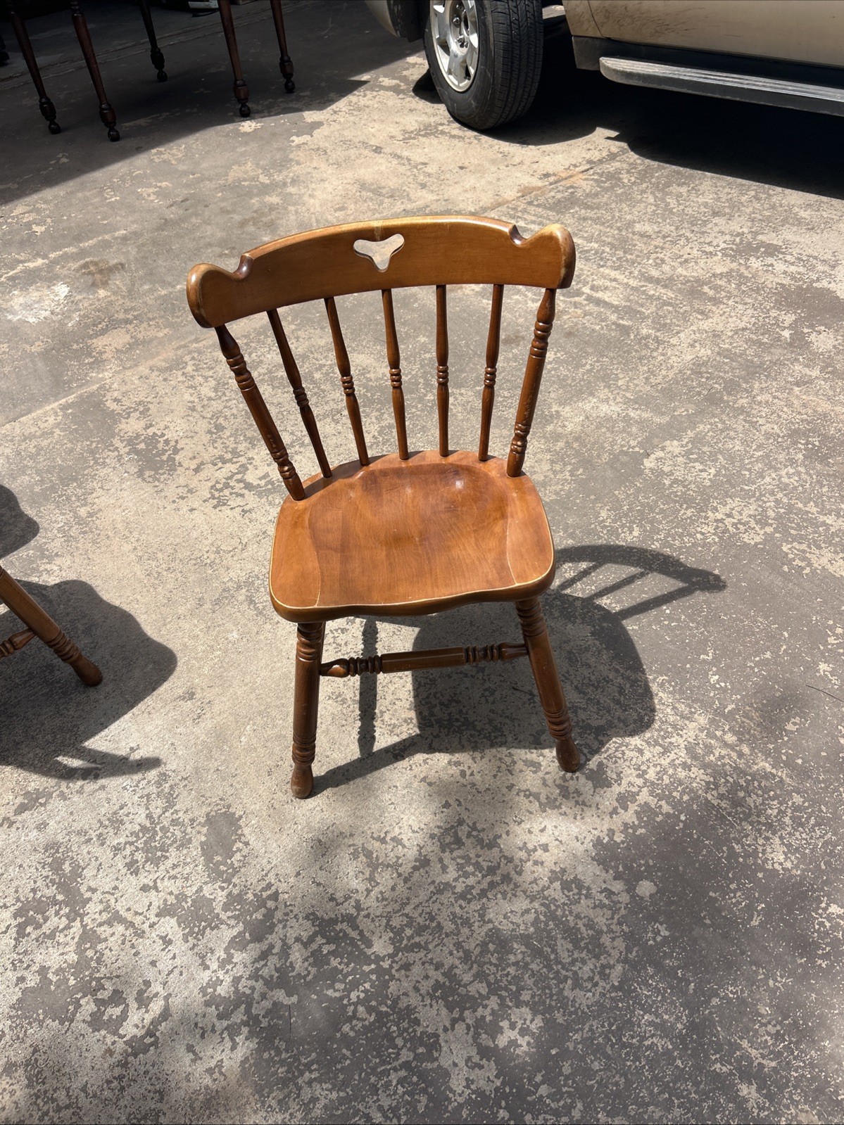Tell City Hard Rock Maple Dining Mate Chair Andover Finish #1 Lot Of 3