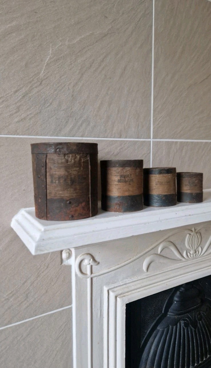 Antique French Rustic Wooden Grain Measures Scoops – Farmhouse Kitchenalia
