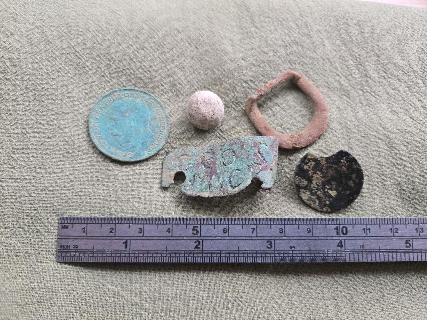 Metal Detecting Finds Condition As Photos Uncleaned Please See Description L120n
