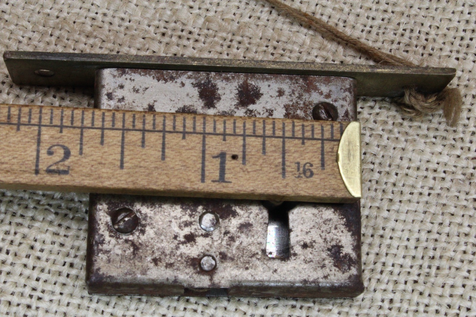Old Cabinet Door Furniture Lock Dresser Drawer Vintage Skeleton Key Full Mortise