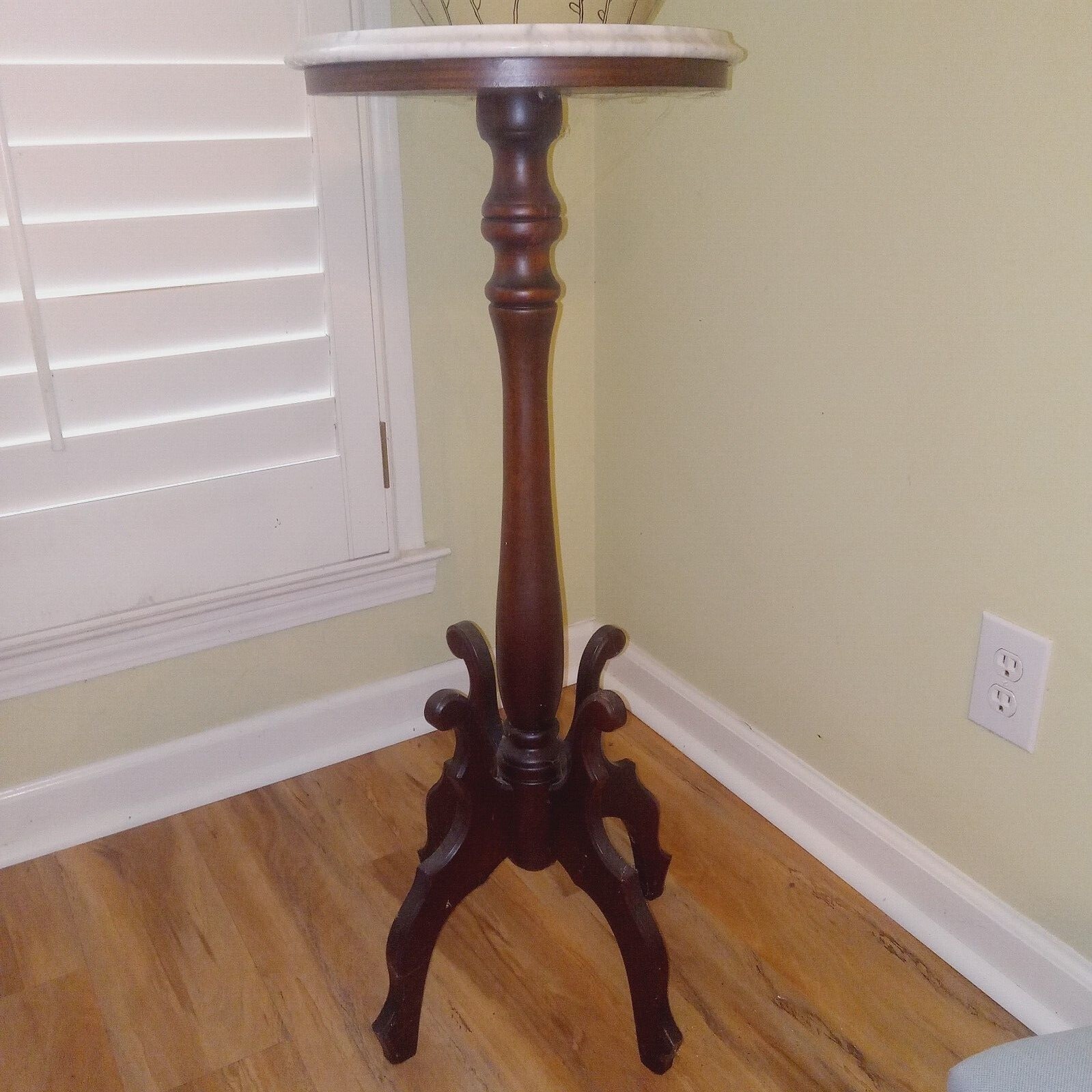 mahogany and marble