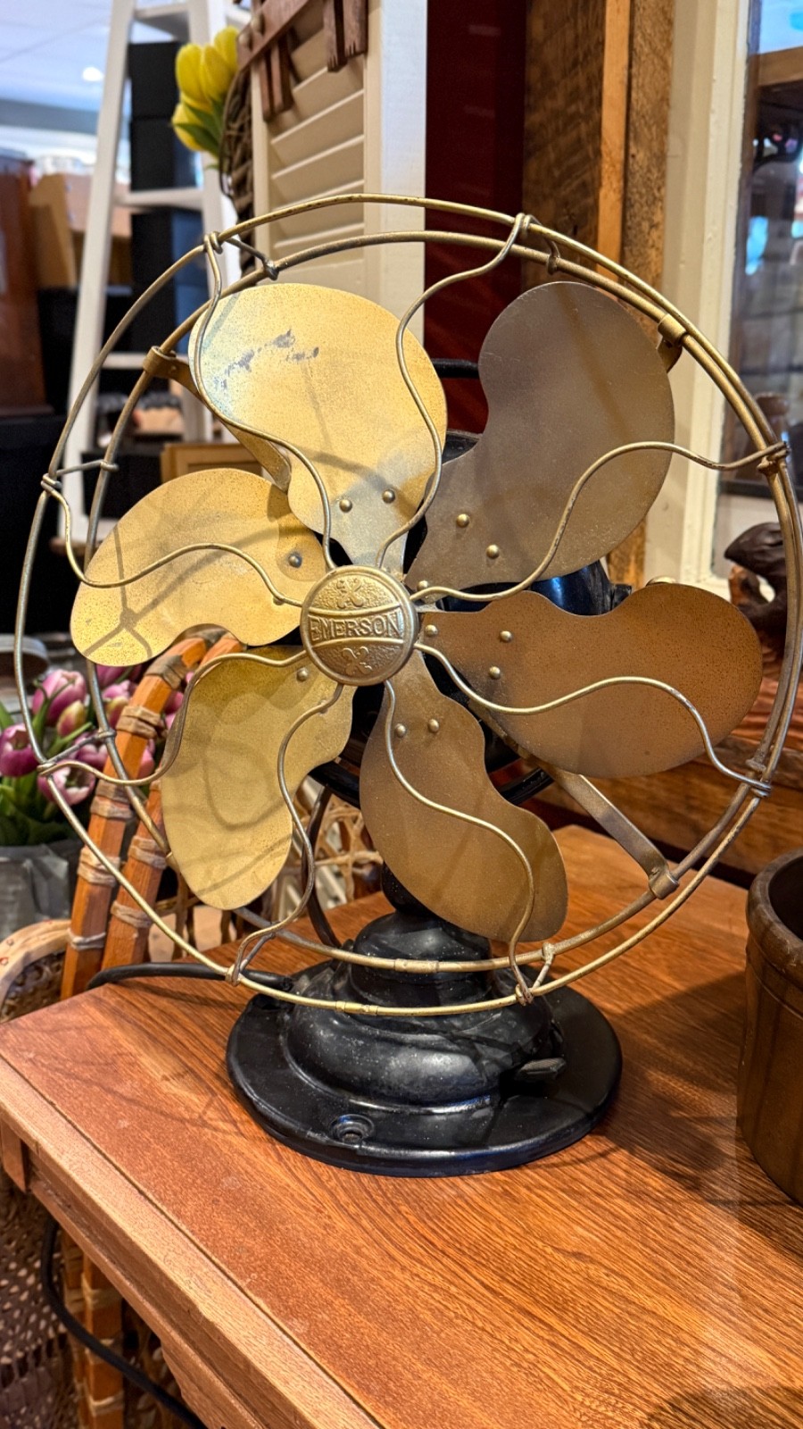 Antique Emerson 6 Blade Table Fan No. 19666