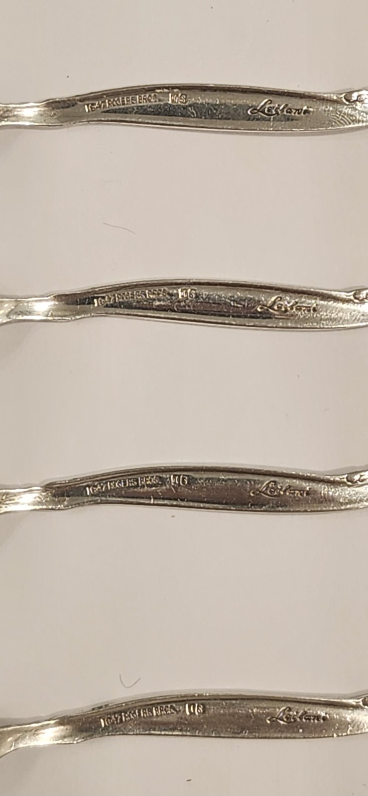 Six 1961 Rogers Silverplate Leilana Collection Demitasse Spoons