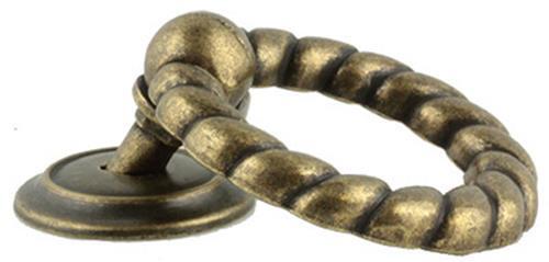 (5 Pack) 2-1/4 inch Large Ring Pull Antique Brass