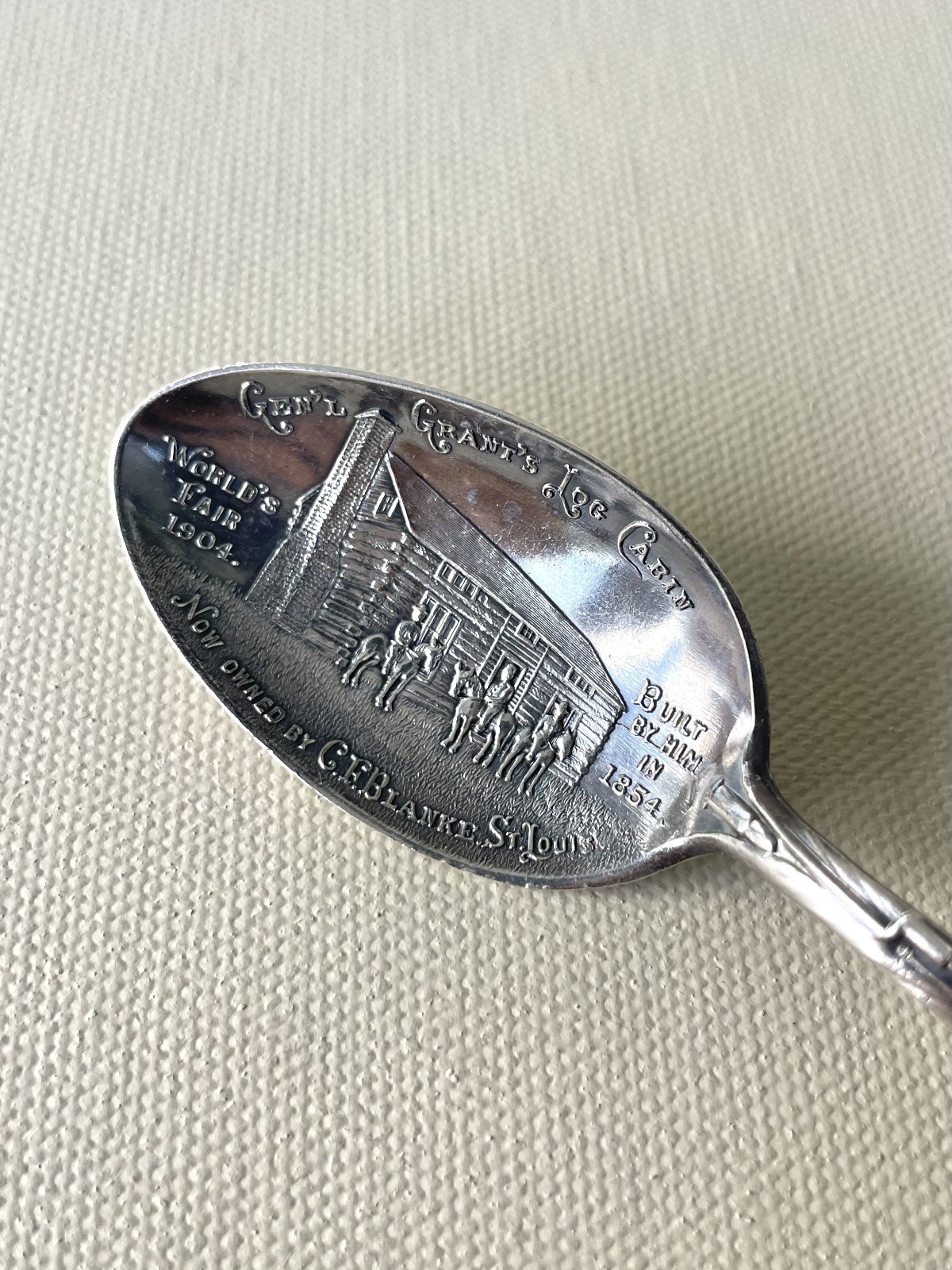 Sterling 1904 St. Louis World’s Fair Figural Souvenir Spoon