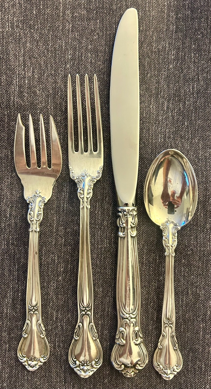 Gorham Chantilly Sterling Silver 16-Piece Starter Set 4 Place Settings NO MONO