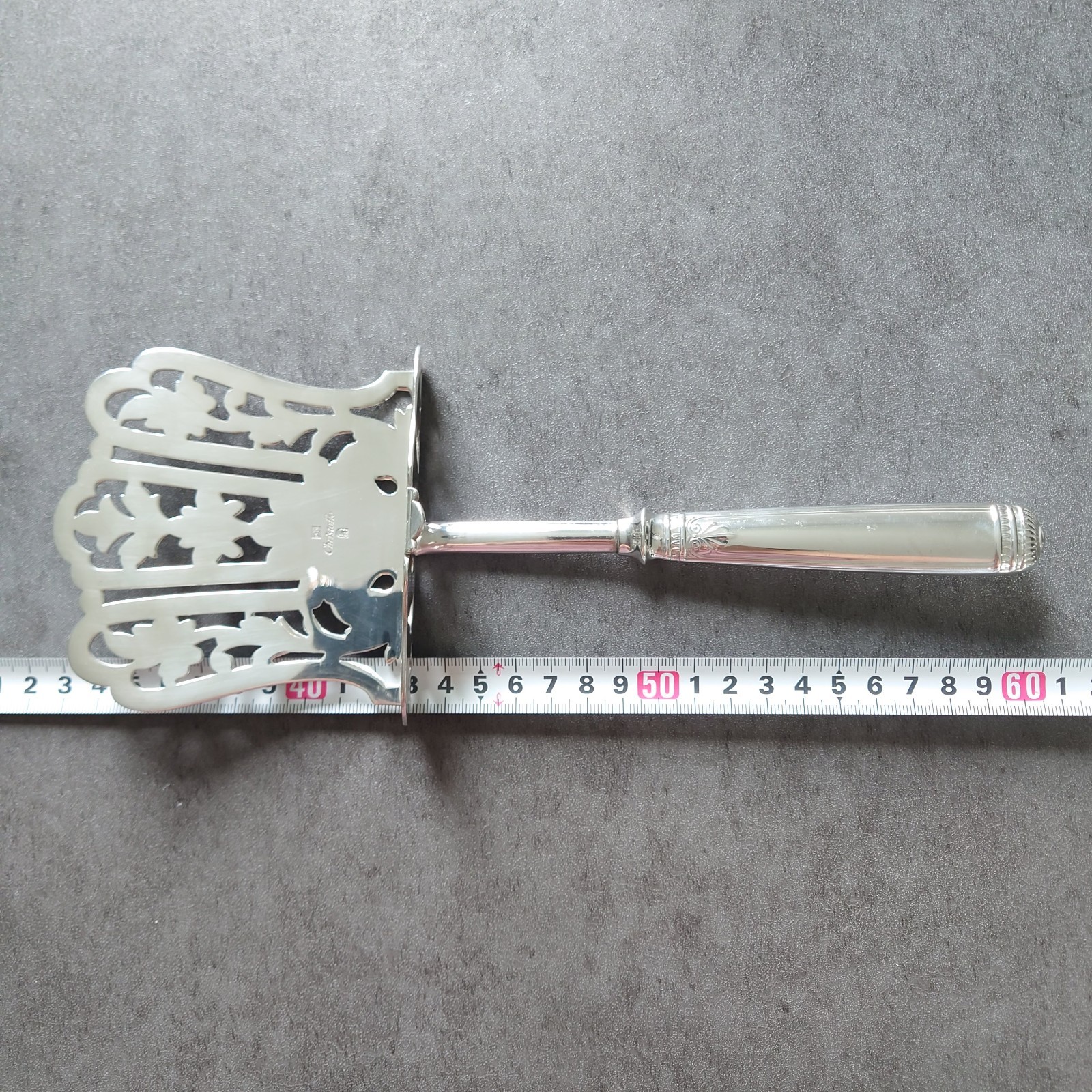 Christofle Malmaison Asparagus Server Flatware Silverplate Excellent
