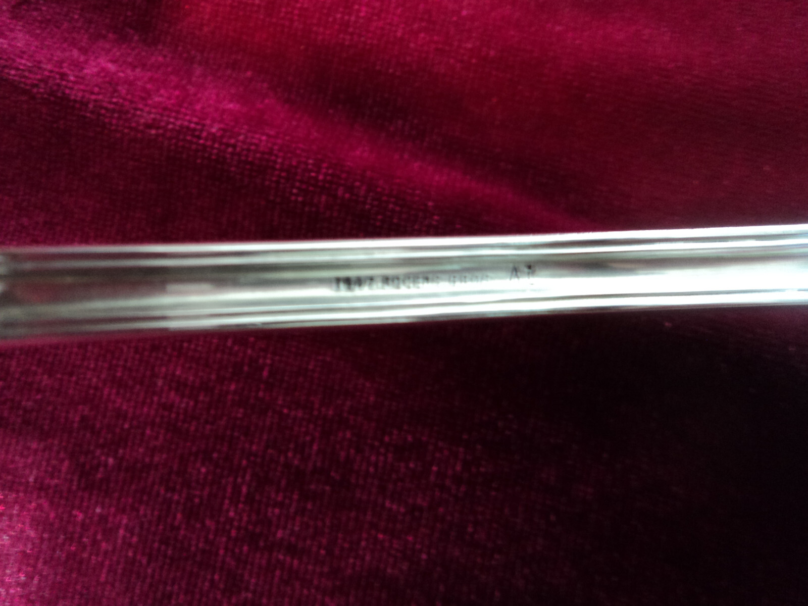 Silverplate Flatware Victorian Solid Soup Ladle 1847 Rogers Persian 1871