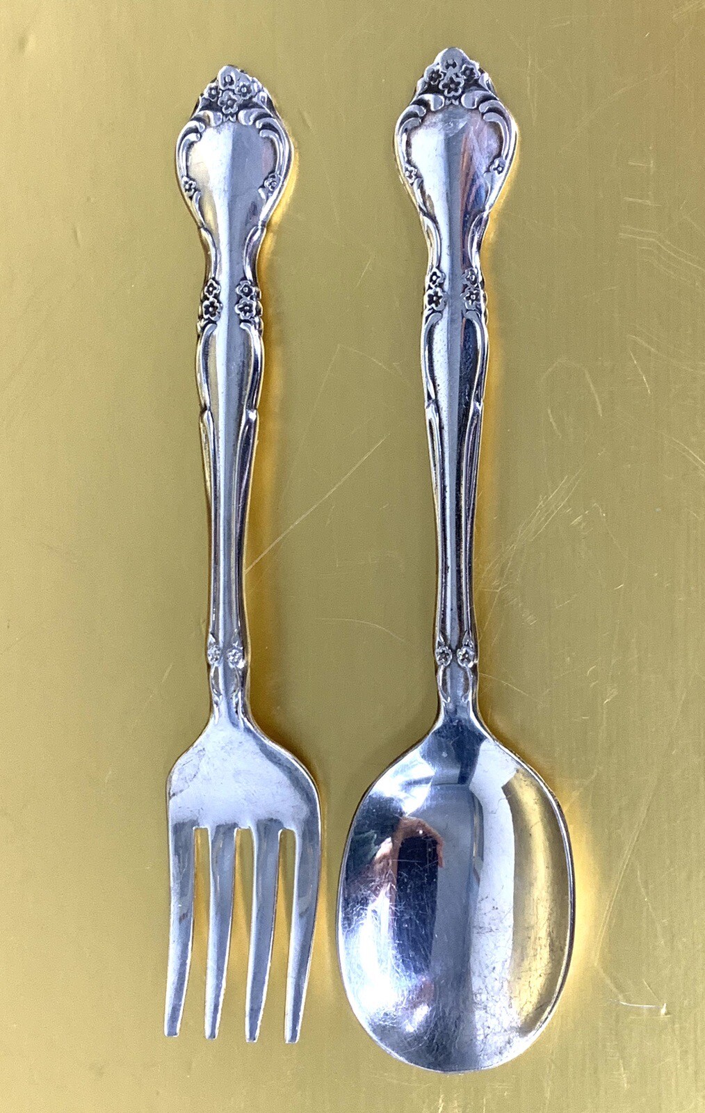 Children’s Silver Plate Set Community Silver Plate Fork and Spoon