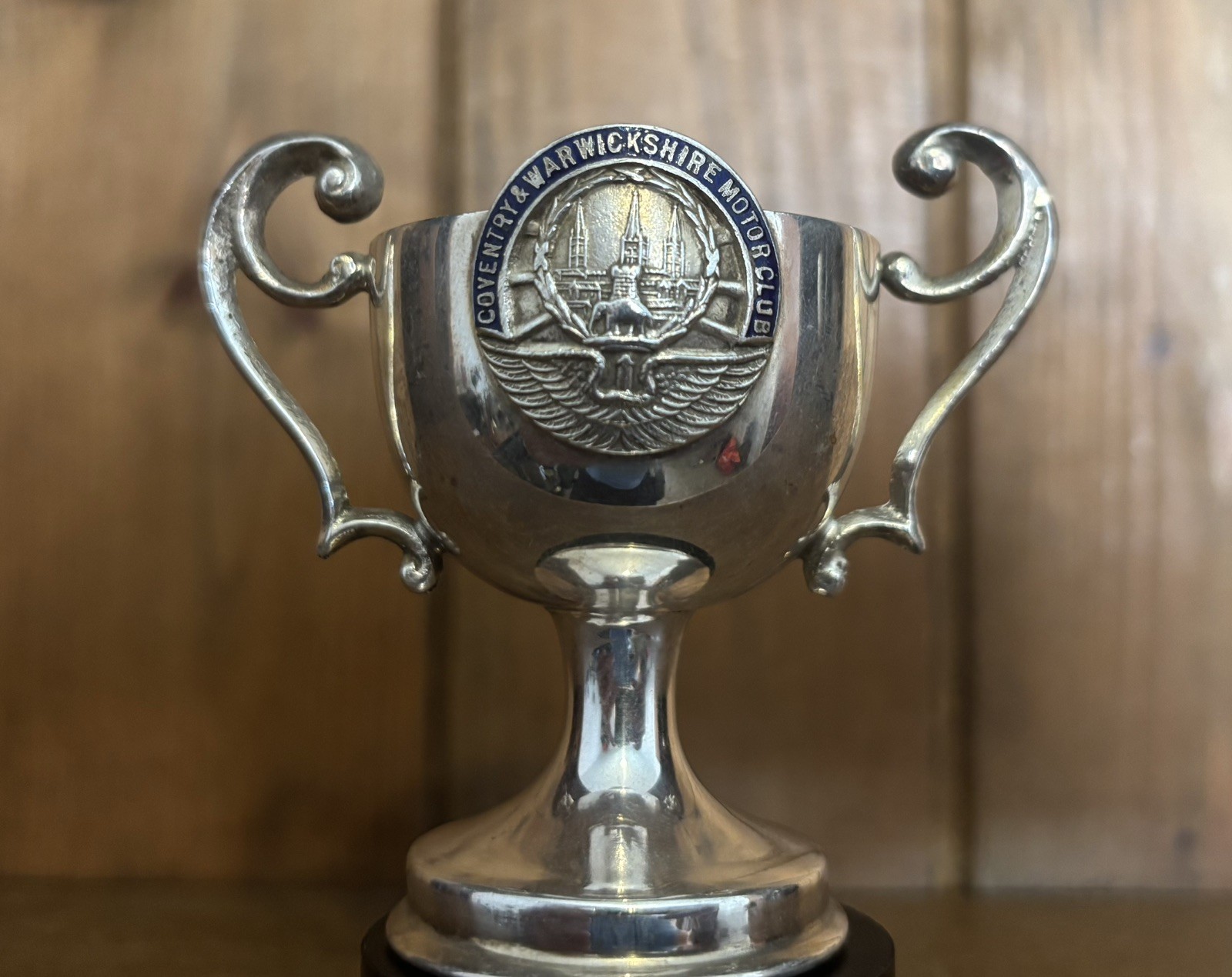 1951 Coventry & Warwickshire Motor Club vintage silver plate trophy, trophies