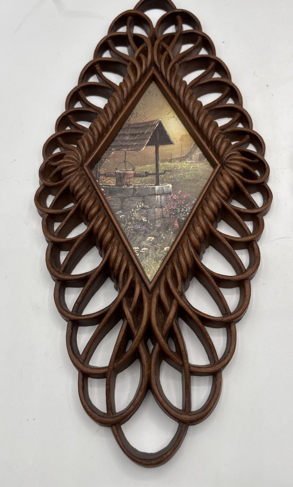 Vintage Set Of 4 Country Wall Plaques Burwood Products 1350 Made in USA