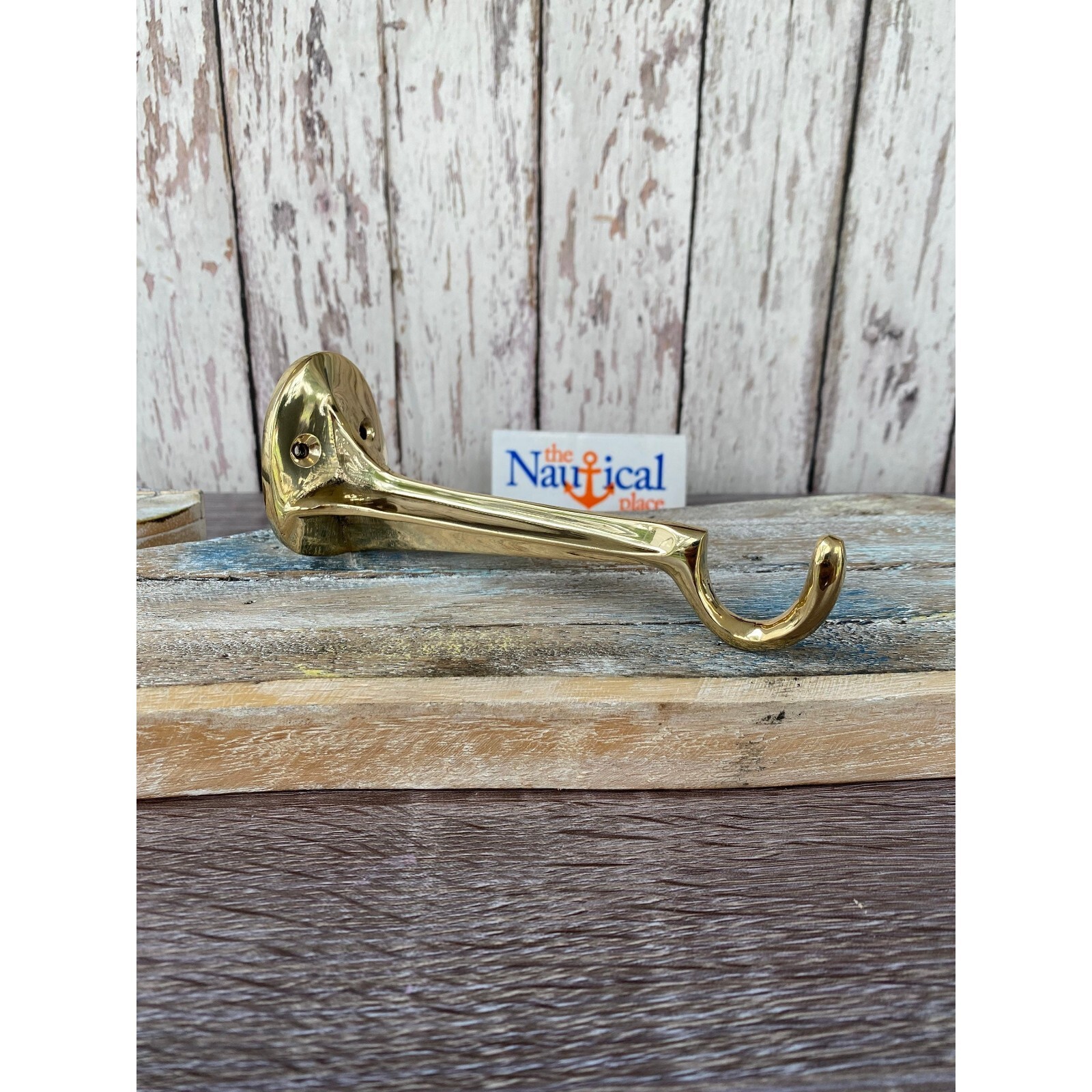 6″ Solid Brass Ship Lantern Hanger – Heavy Duty – Wall Mounted Hook – Nautical