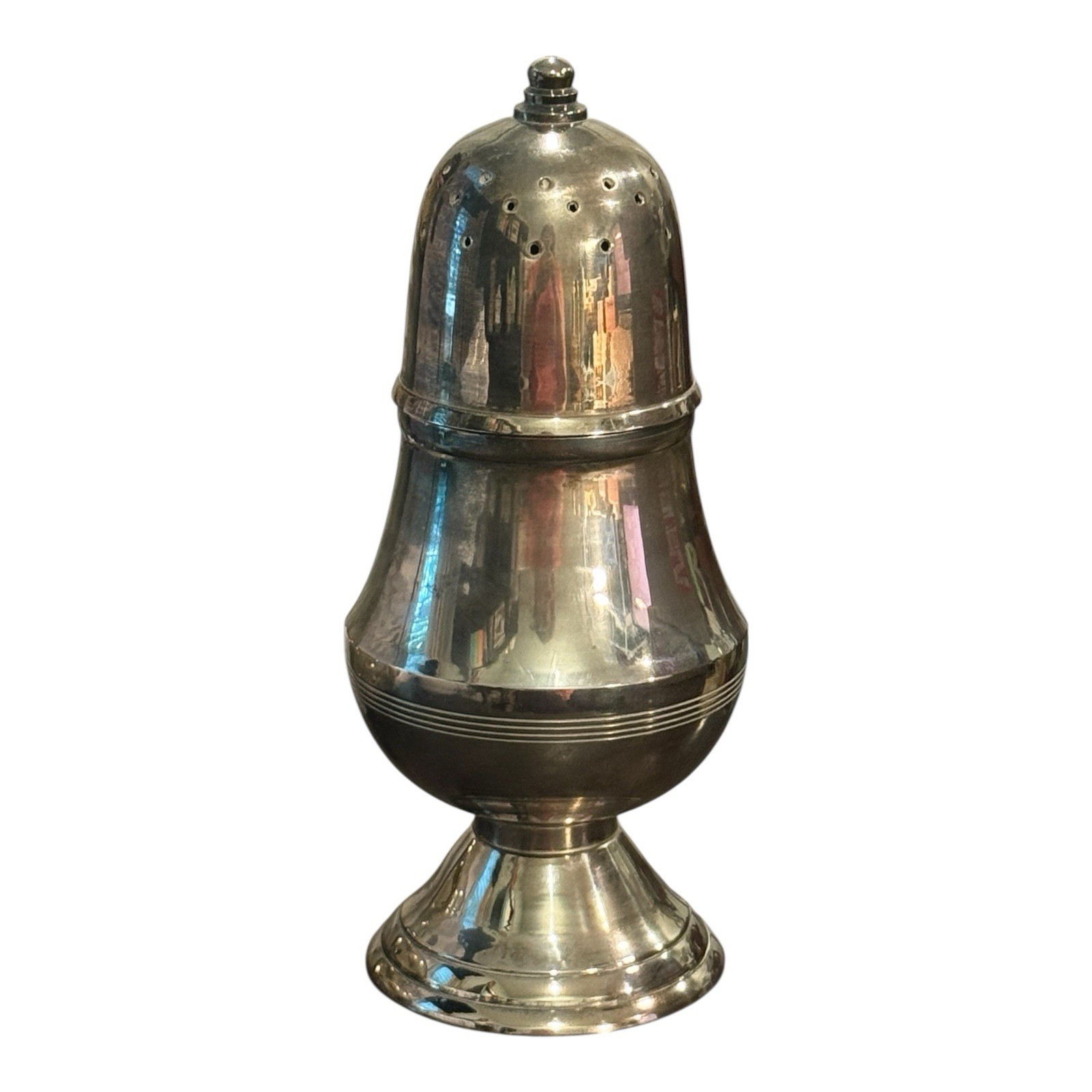 Vintage Silver Plated Sugar Shaker Salt Caster MUFFINEER Castor 8.5″ INDIA – EUC