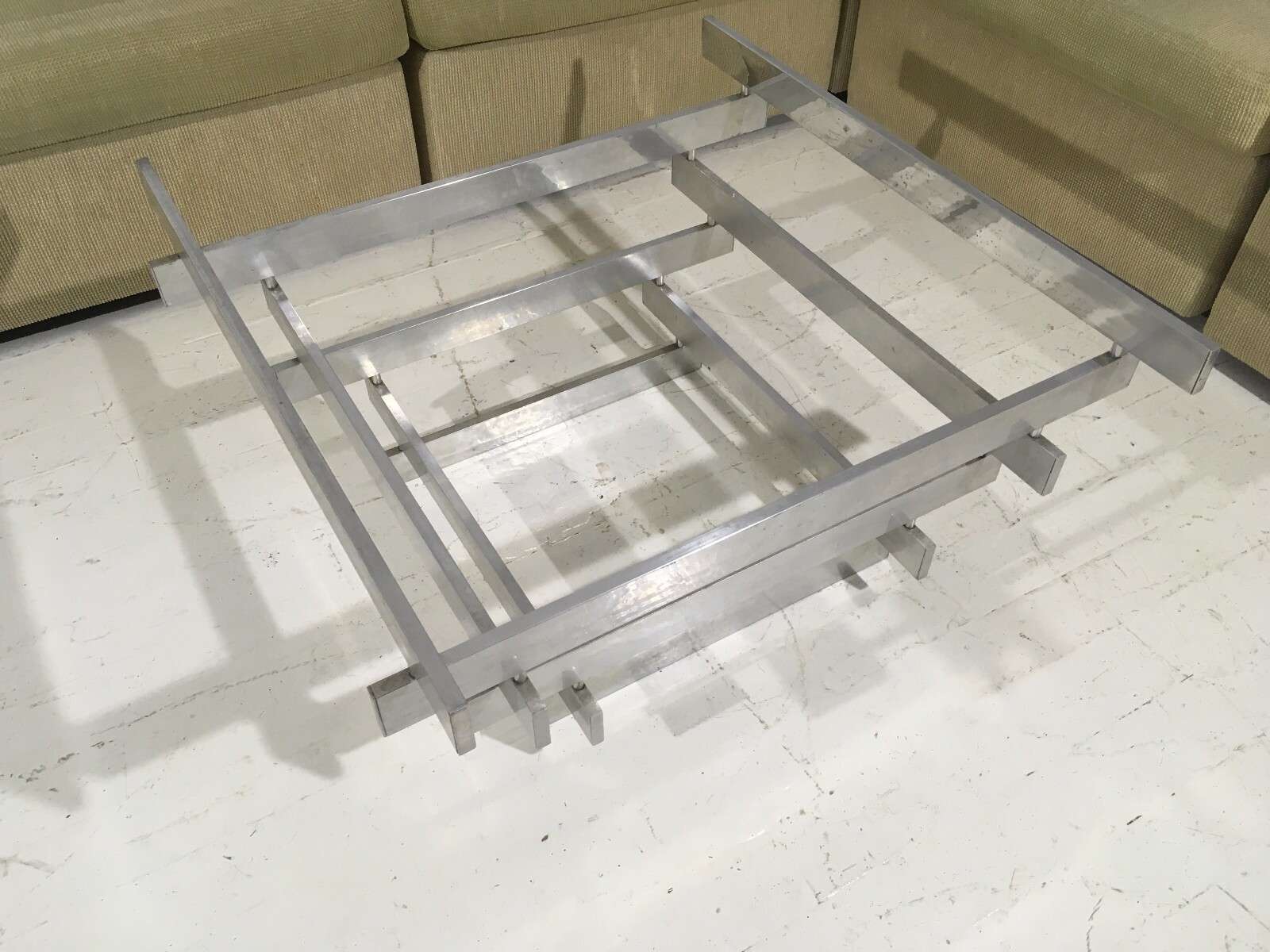 Original Paul Mayen Habatat Aluminum Cocktail Table 60’s Mid Century Modern