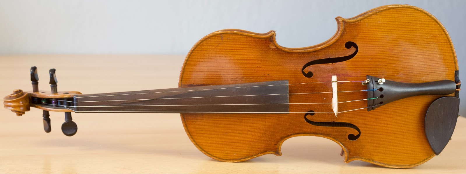old 4/4 violin Geige viola cello Bratsche fiddle labeled Soffritti Ettore Nr.372