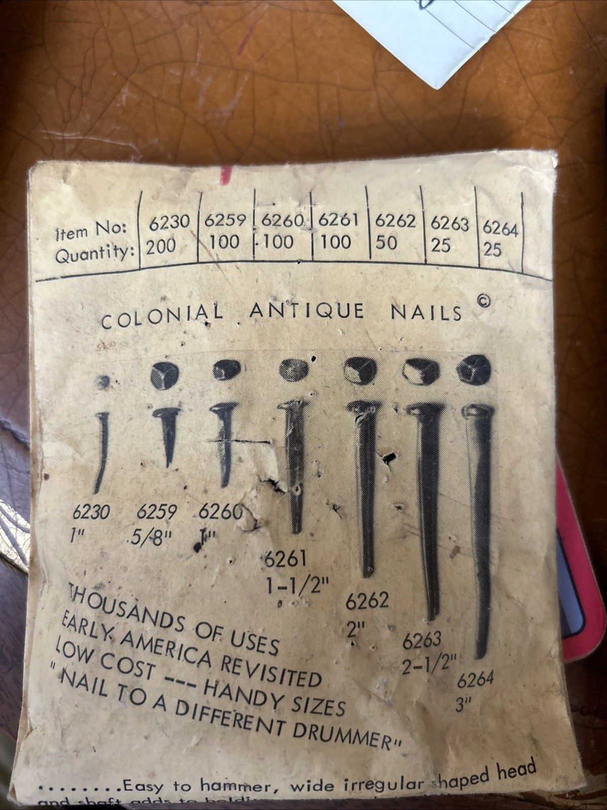 .5/8” Rosehead 100 Nails Wrought Iron Vintage Rustic Decorative Look