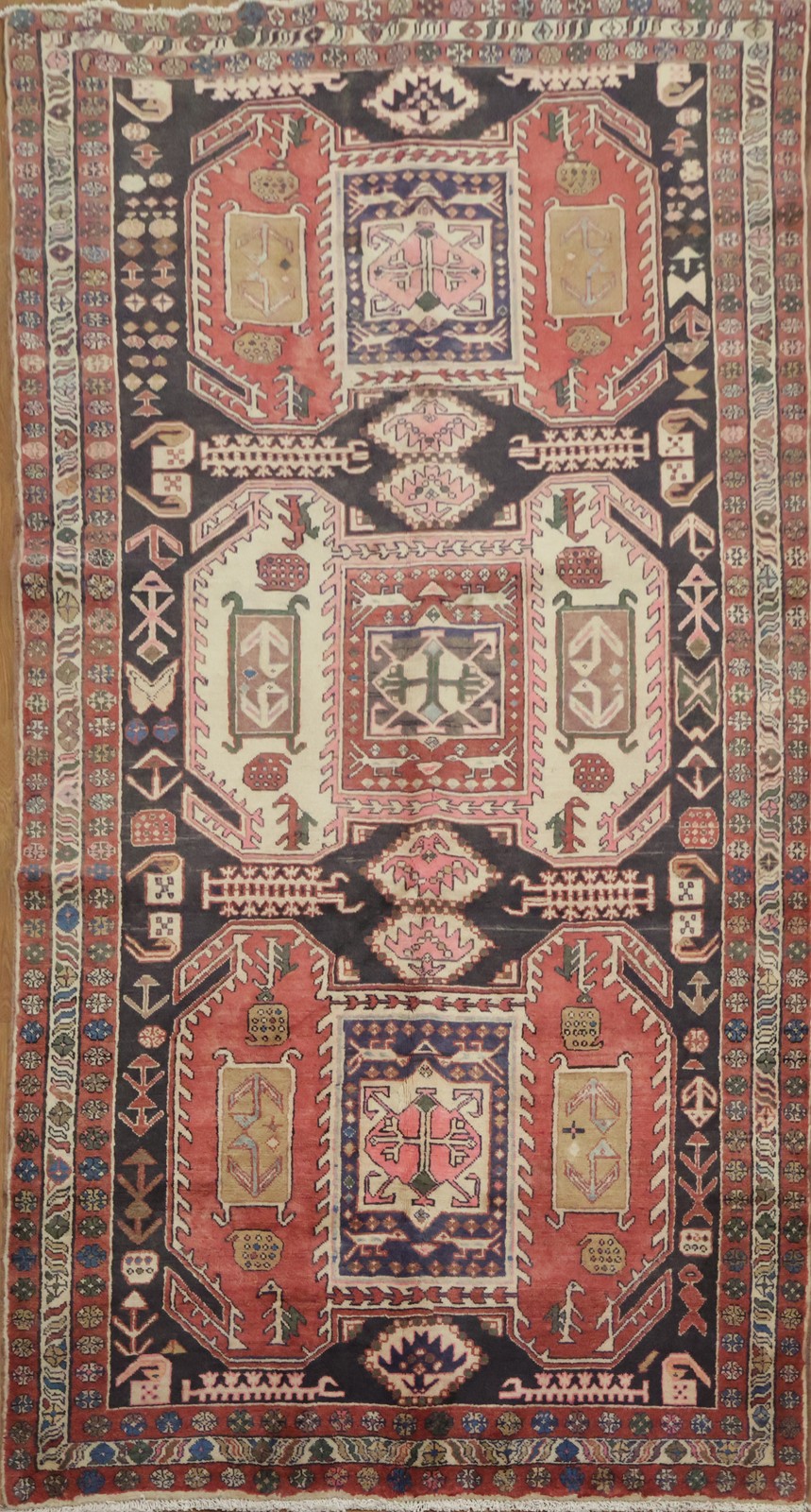 Geometric Vintage Hand-made Area Rug Tribal Traditional Decorative Carpet 5×9