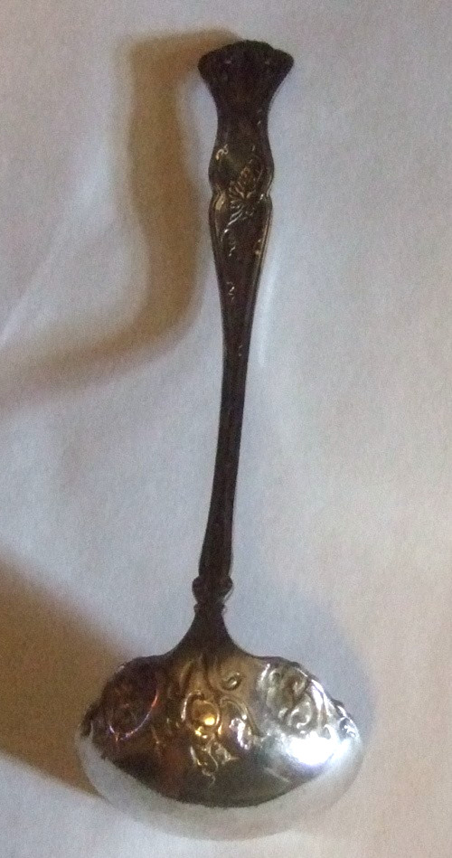Rogers Miniature Ladle Grape Silverplate Sauce Ladle