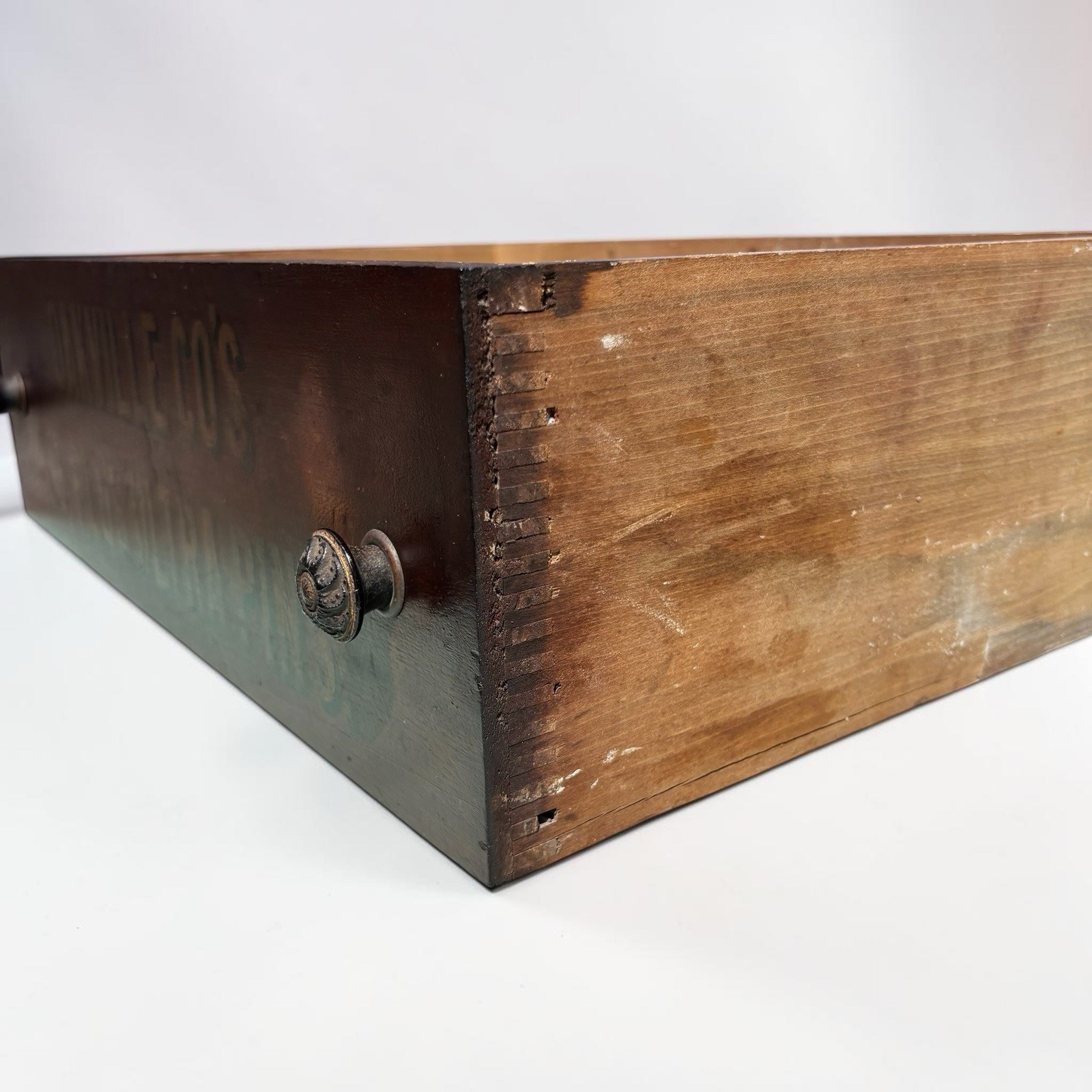 Antique Oakville Ultra Pins Sewing Spool Cabinet Mercantile Store Display Case