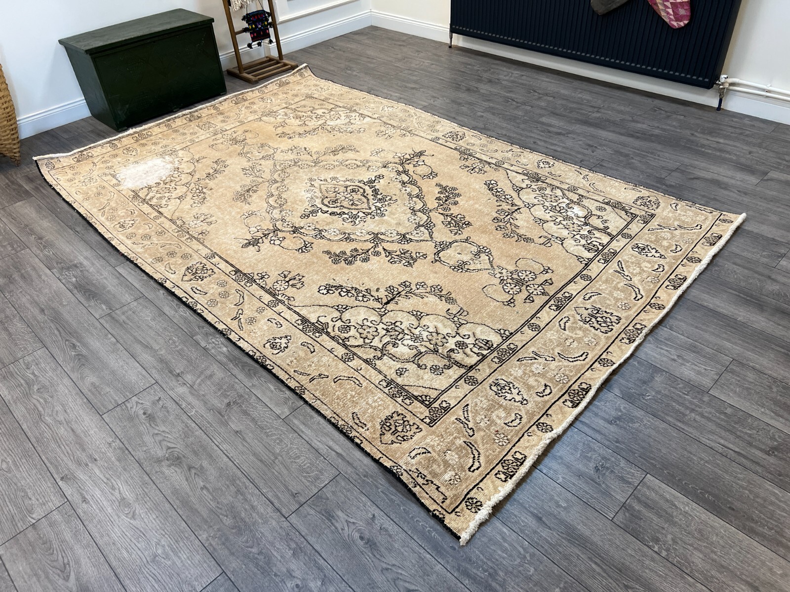 Persian Rug, Handmade Rug, Living Room Rug, Wool Rug, Large Rug, 6.4 x 9.9 ft