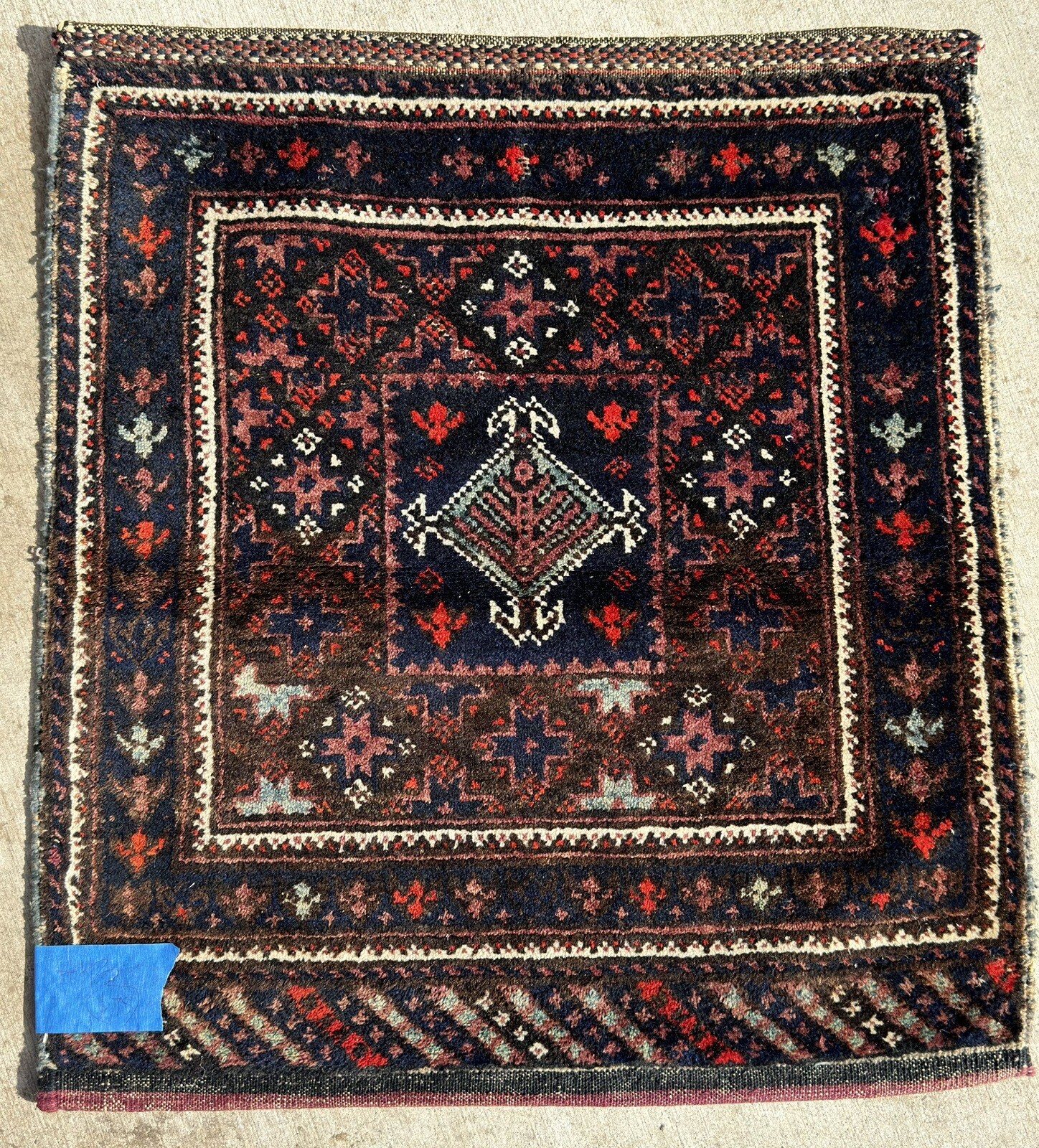 ANTIQUE ***OLD ***BELOUCH*** BAGFACE 57x63cm