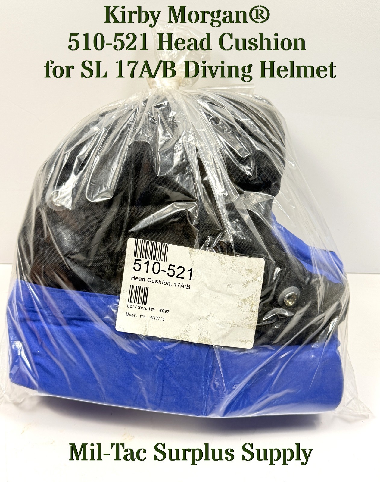 Kirby Morgan® 510-521 Head Cushion for SL 17A/B Diving Helmet