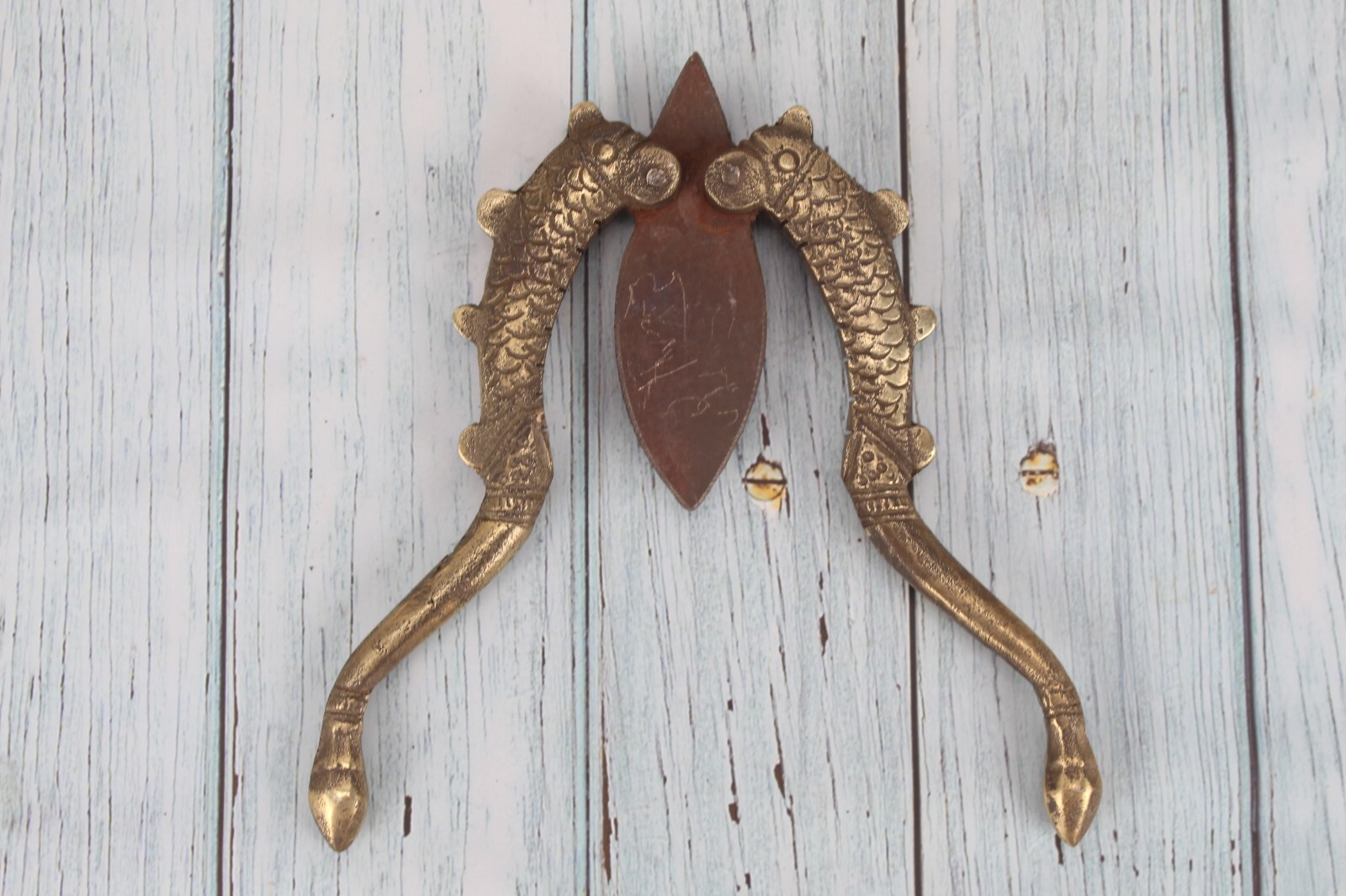 Antique Brass Fish Nutcracker – Unique Indian Collectible, Home Decor Accent