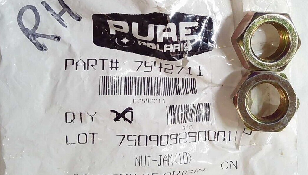 NOS Polaris Jam Nuts QTY2 7542711 NEW OEM