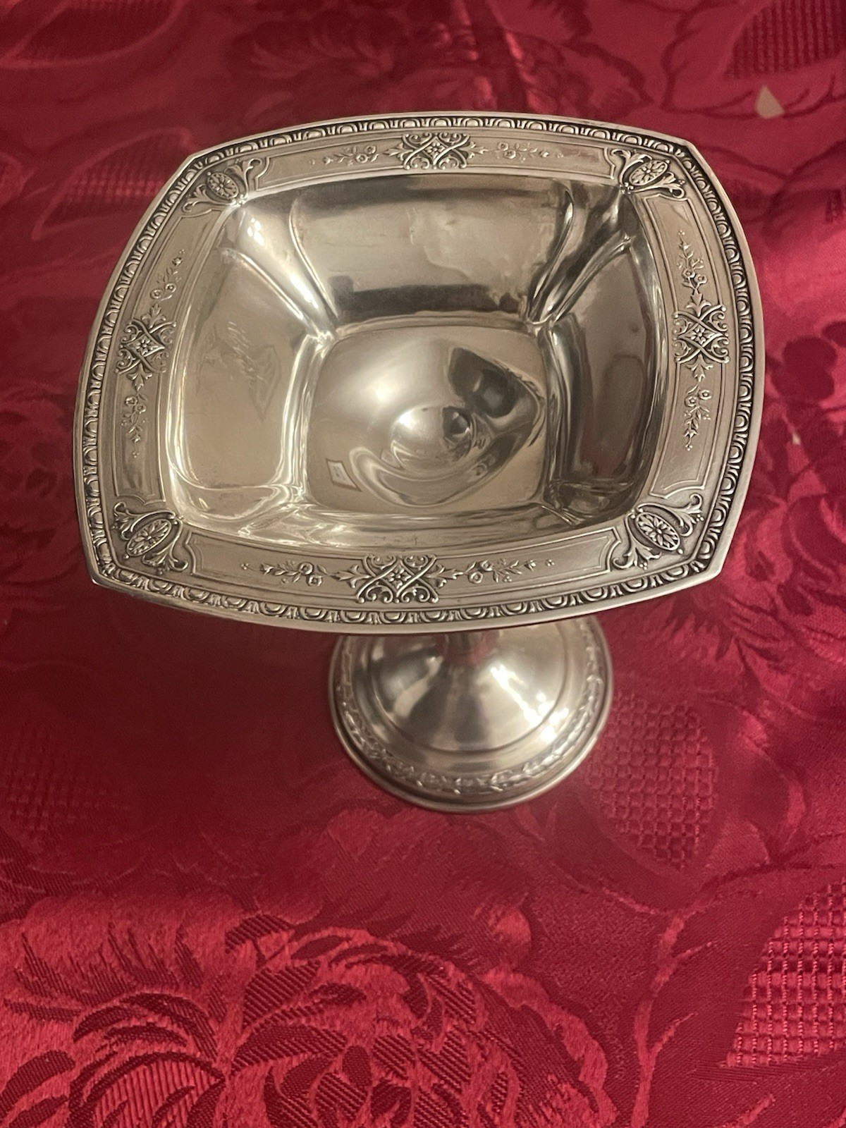 Sterling Silver Saart Bros USA Pedestal Bon Bon/Candy Dish 5” High 129 Grams