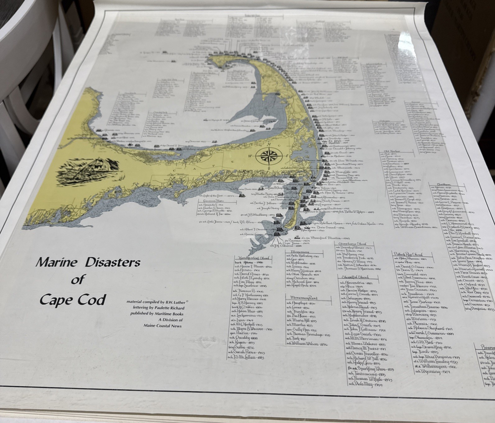 1972 US Navy 18″ x 23″ American Revolution Map of 18th Century Maps & Charts #11