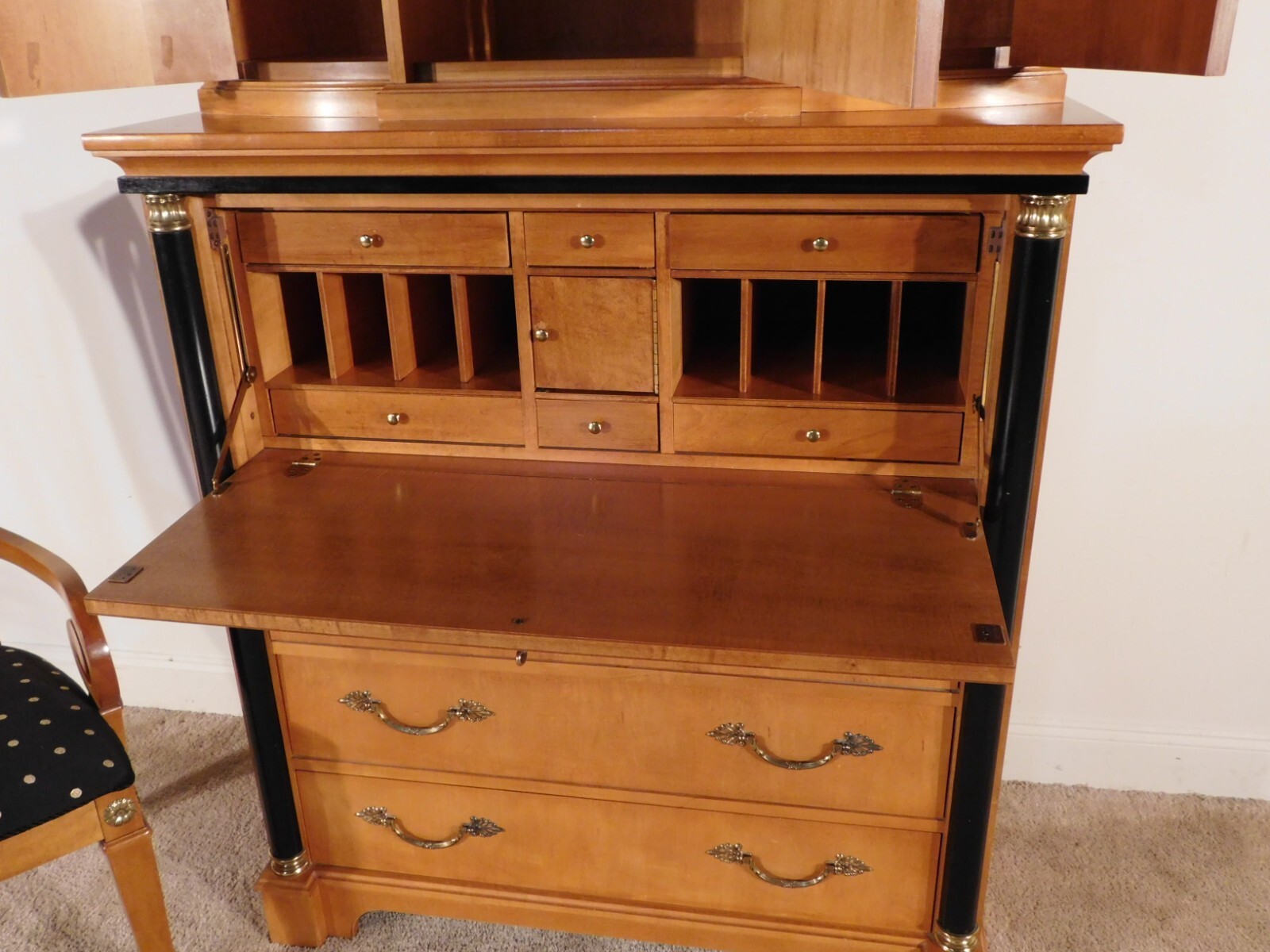 THOMASVILLE Grand Classics Beidermeier Abbatante Secretary Desk & Arm Chair
