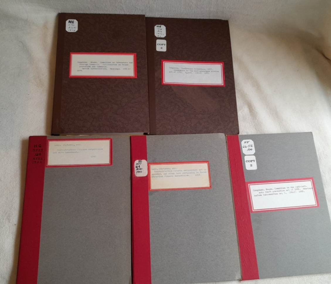 Congressional Record Book 1942-1978, Lot of 5 Vintage Condition, hardback bound