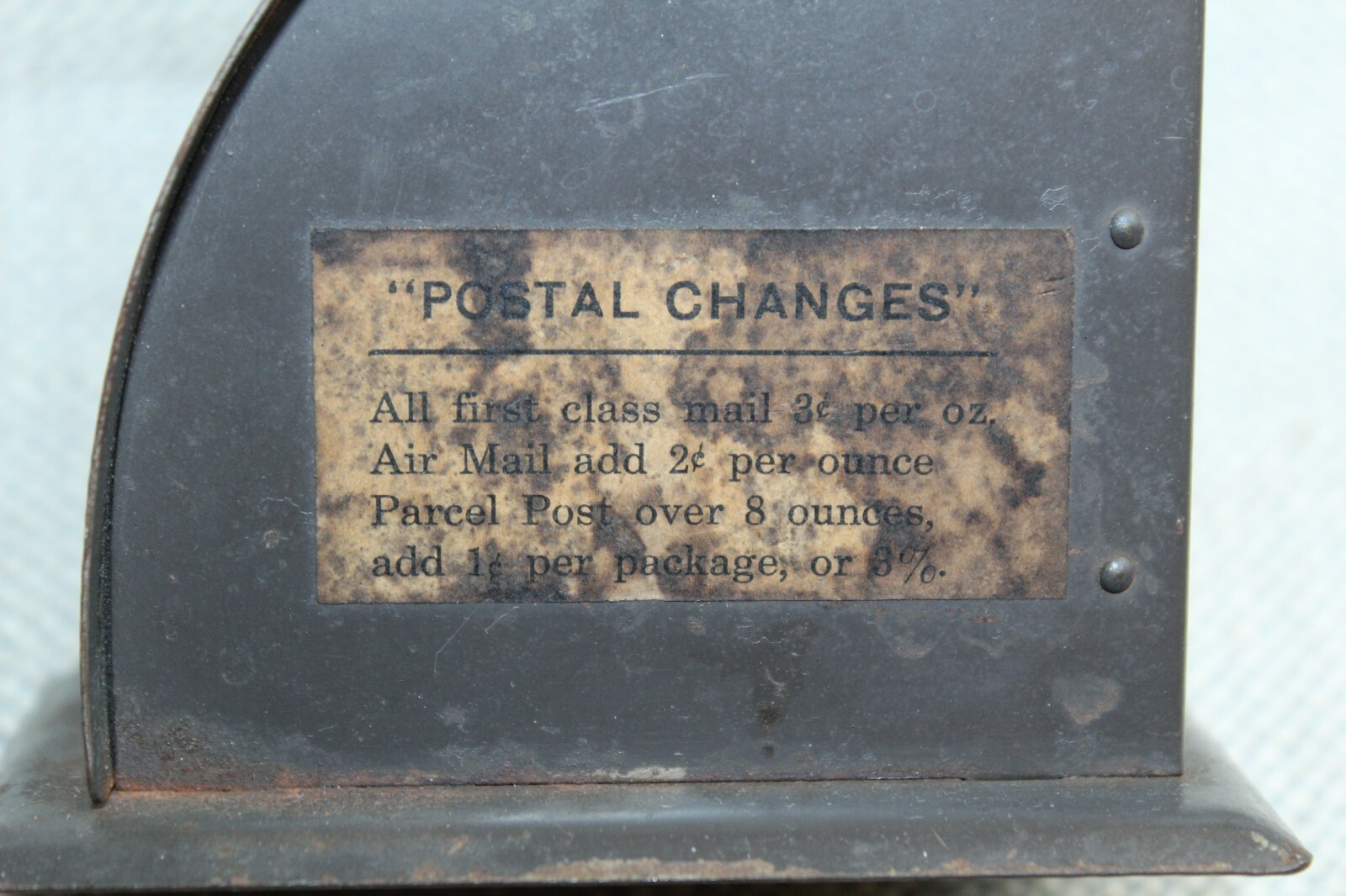 VINTAGE IDL THRIFTY 1 POUND POSTAL SCALE, 3 CENTS OUNCE