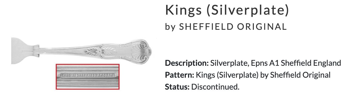 Solid Smooth Berry/Casserole Spoon Kings (Silverplate) by Sheffield Original