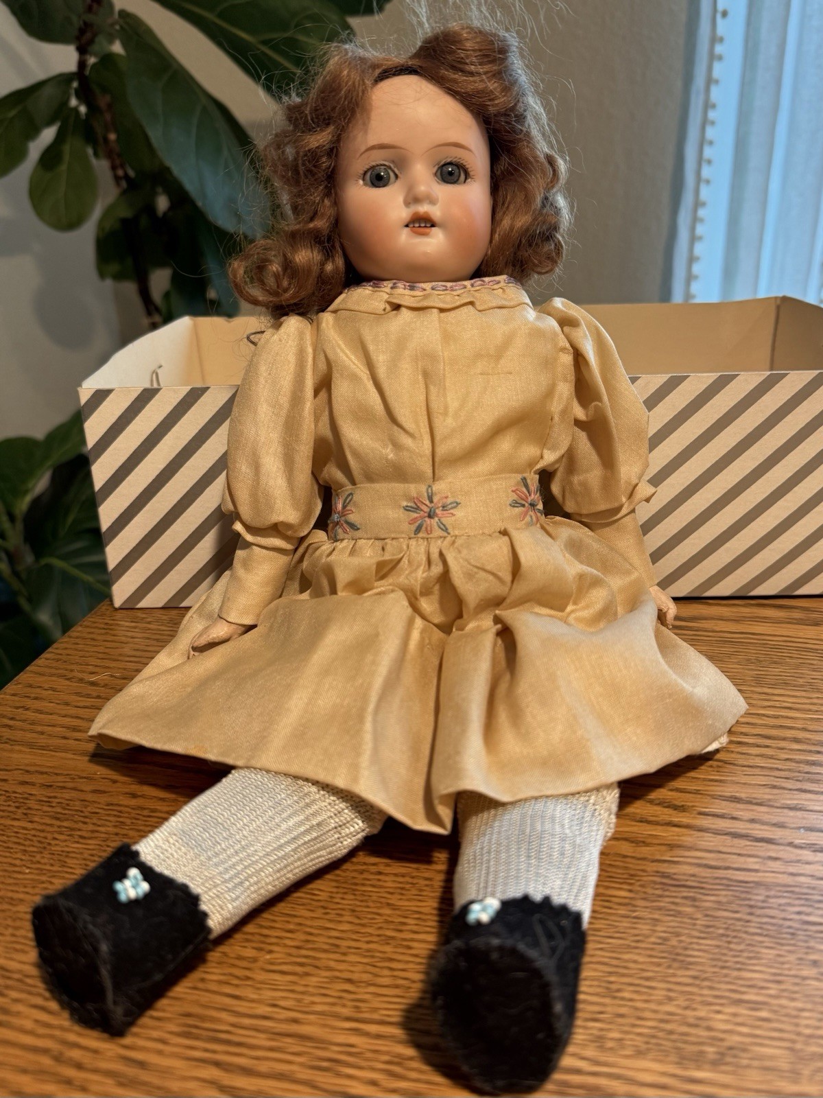 Antique German Bisque Doll 370 AM 5/OX DEP ARMAND MARSEILLE (1910) Doll 14”