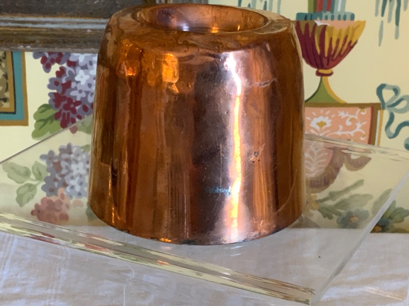 19th Century French Gateau Copper Jelly Mold Mould found in a Chateau in France