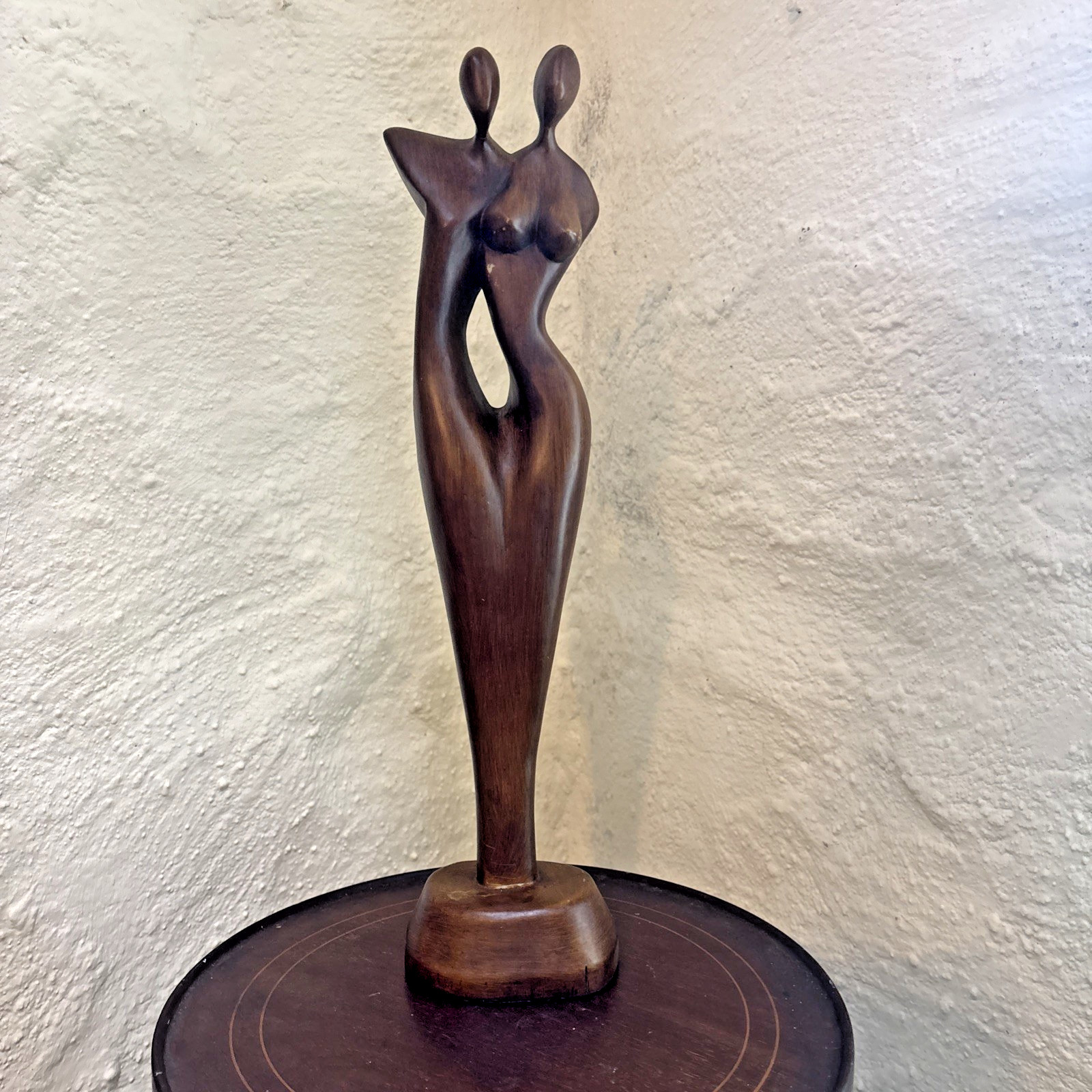 Simon Randers Solid teak Sculpture Mid Century Modern Scandinavian 1960s