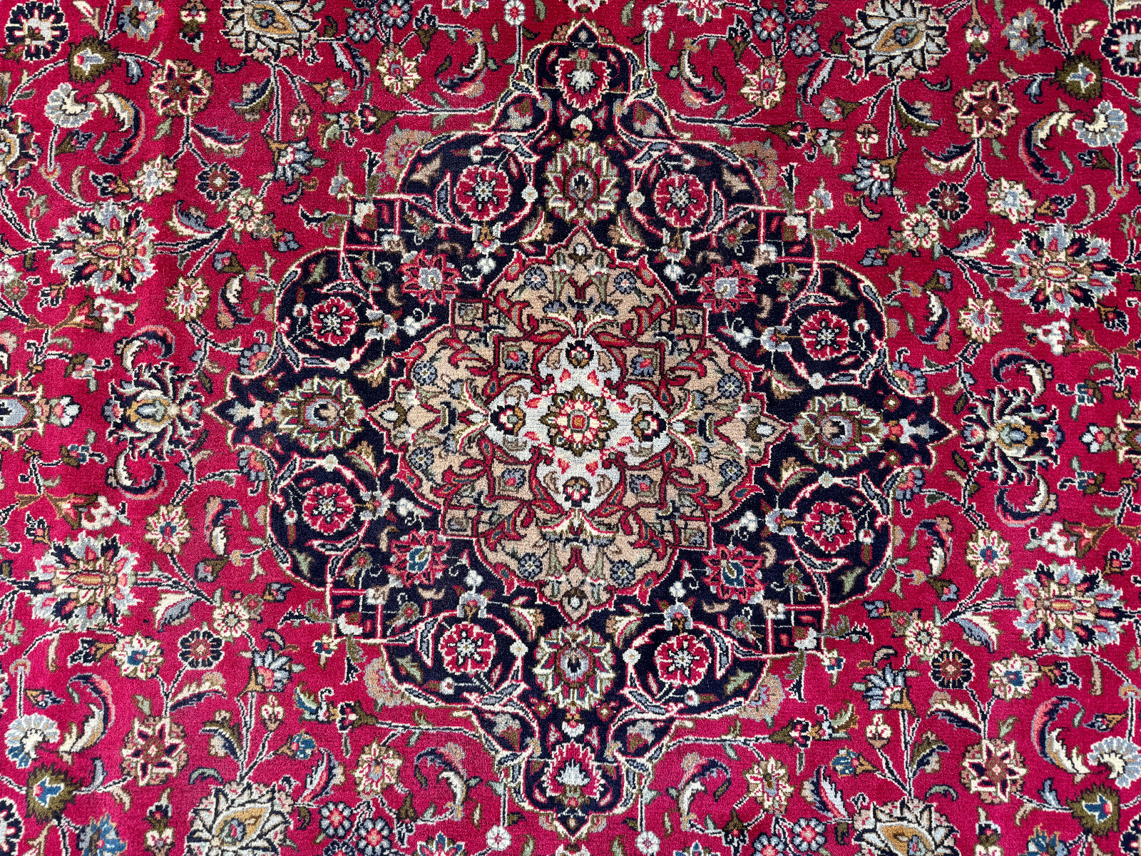 FINE ANTIQUE ORIENTAL RUG 10×13 HAND-KNOTTED red navy purple pink blue 9×12 10×4