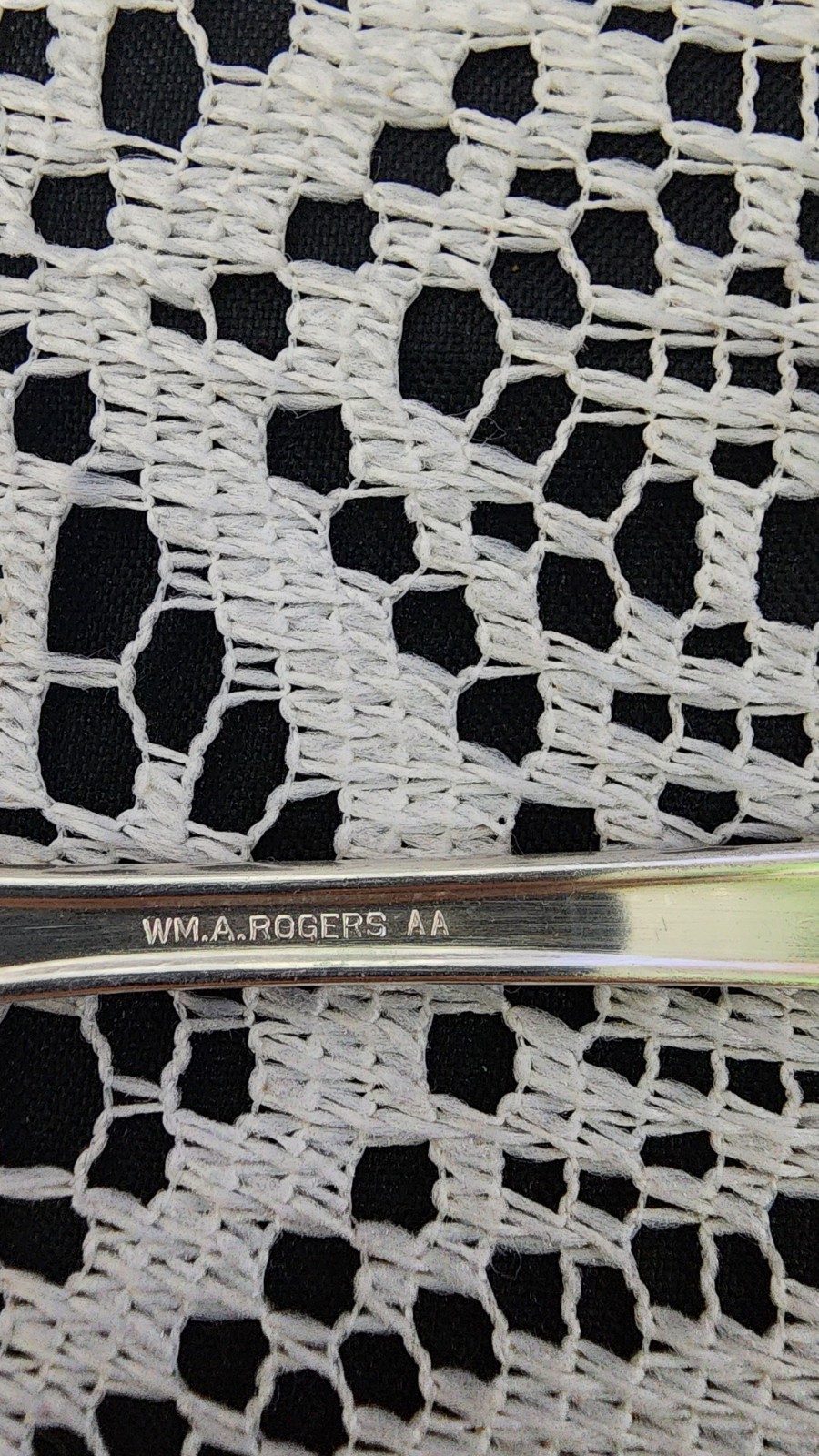WM A ROGERS VTG c1929 BERKELEY SILVERPLATE SALAD SERVING SPORK MONOGRAMMED C 🥗